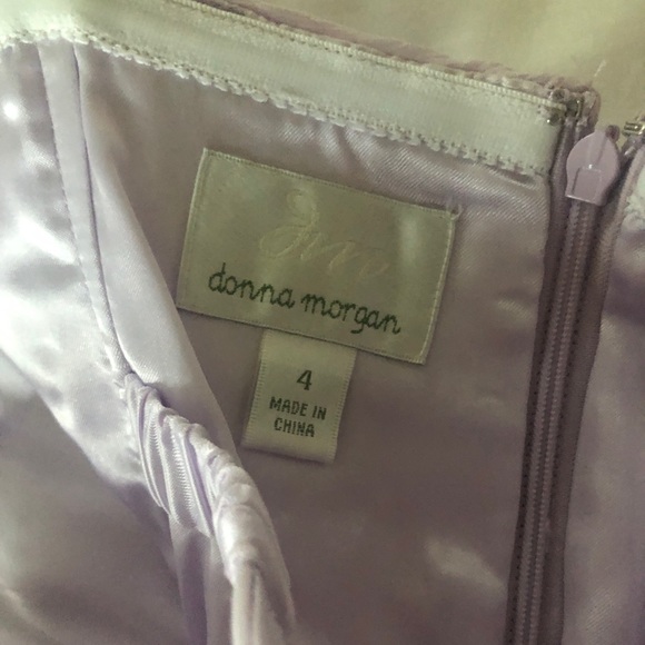 Donna Morgan Purple Silky Lined Dress - Picture 15 of 15